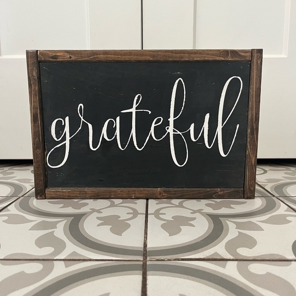 grateful home decor sign - Picture 1 of 6